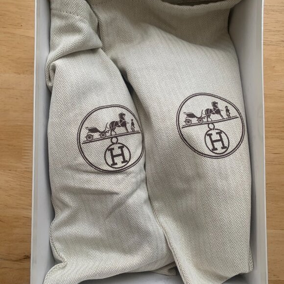 Hermes NWT Elysee 70 Leather Pumps Heeled Loafers Brown Size US 6.5 / EU 37 - Picture 8 of 13